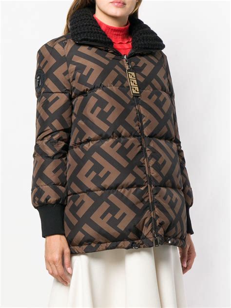 fake fendi puffer jacket|fendi puffer jacket women's.